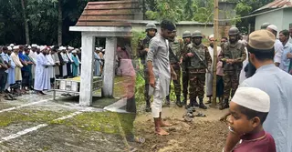 ফরিদপুরে গ্রামের বাড়িতে রাইসার দাফন সম্পন্ন